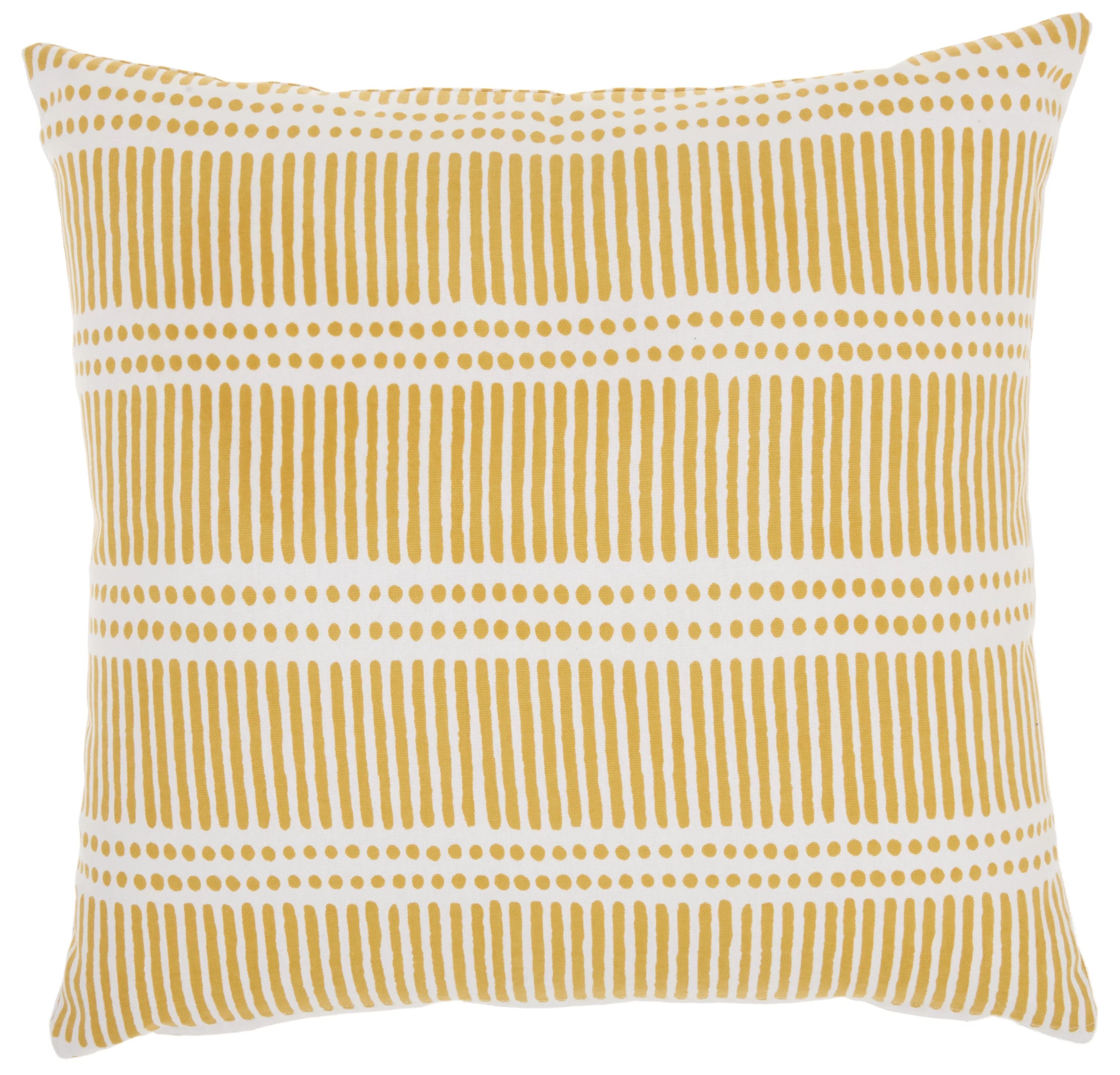 Nourison Life Styles Yellow Decorative Throw Pillow , 18"X18" | Walmart (US)