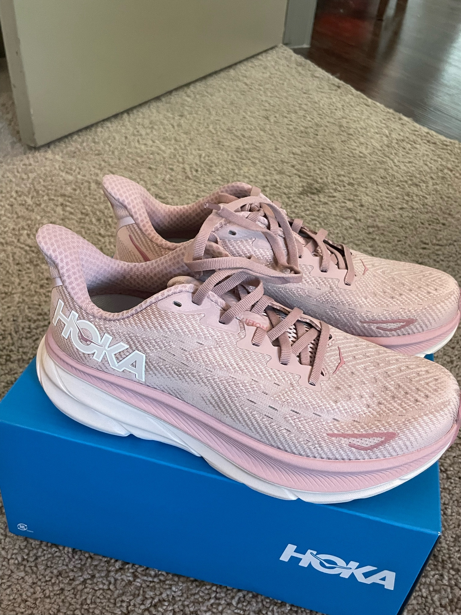 new blush pink HOKA woman’s running shoes 

#LTKfit #LTKshoecrush #LTKFind