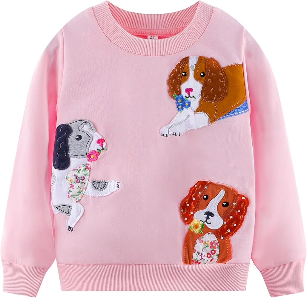 Toddler Baby Girls Sweatshirts Kids Winter Clothes Casual Long Sleeve Shirts Crewneck Pullover Sw... | Amazon (US)