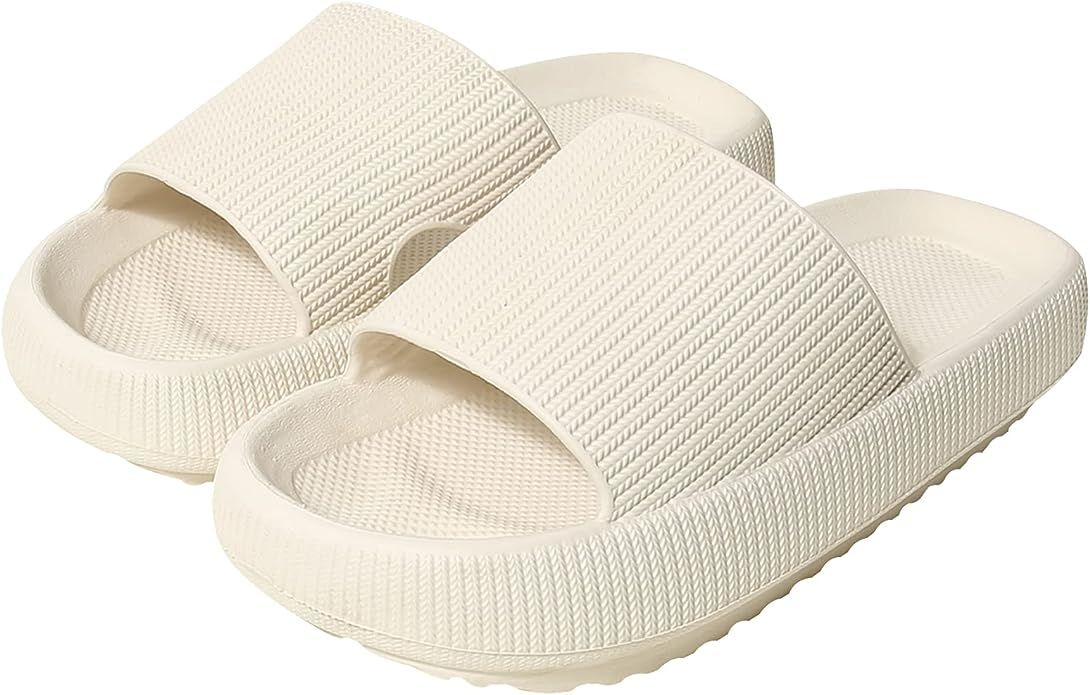 JaneTroides Slippers for Women and Men Thick Platform Summer Beach Eva Soft Sole Slide Sandals Le... | Amazon (US)