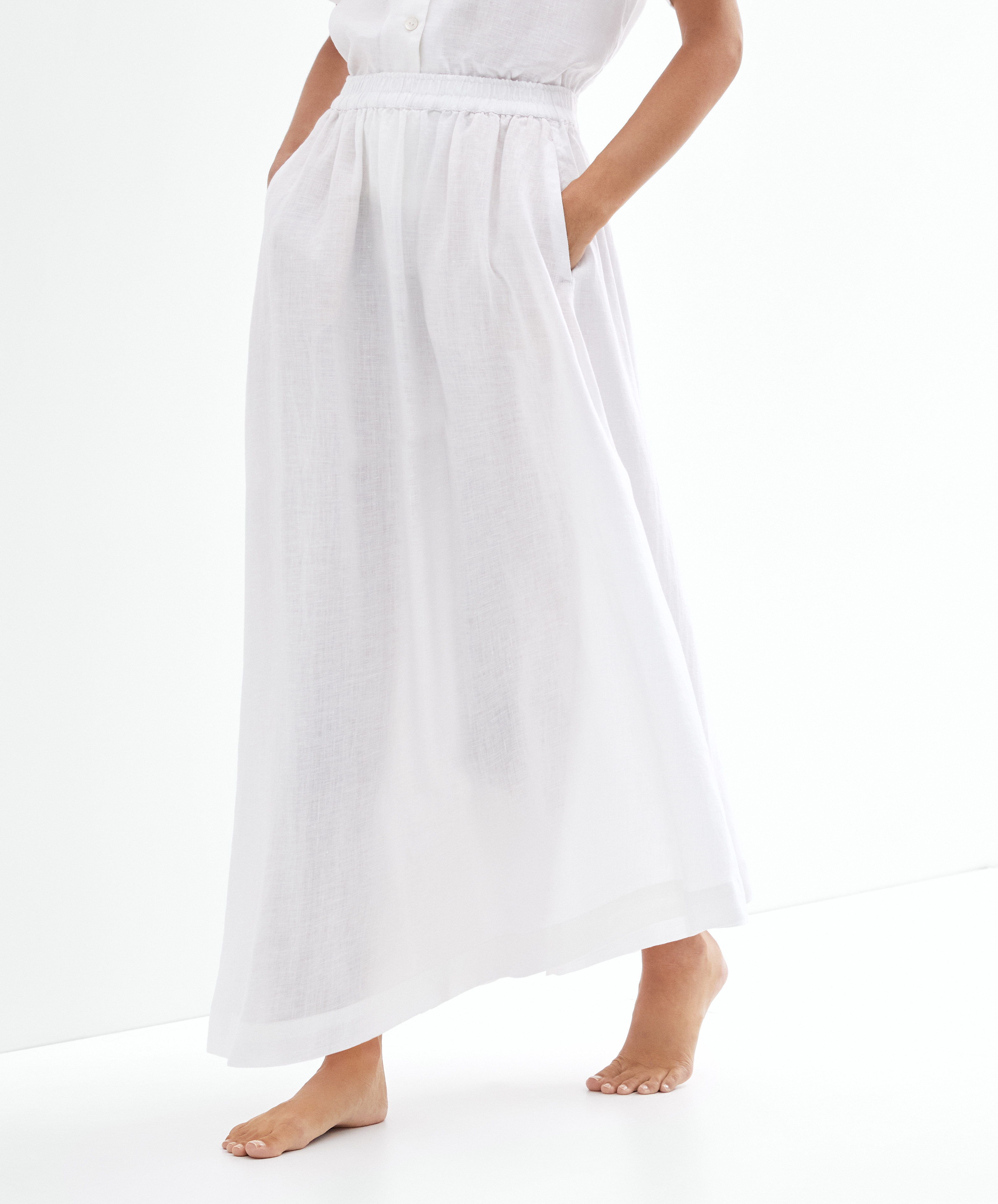 100% linen skirt | OYSHO United Kingdom | OYSHO PL