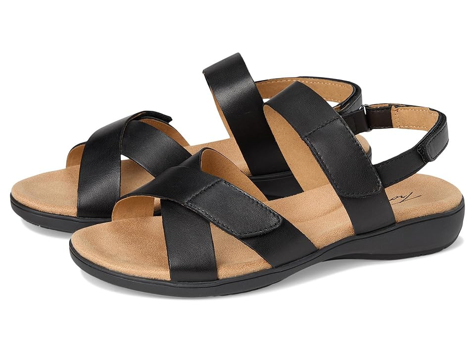 Trotters River Women's Sandals Black : 10.5 W (D), Leather | Zappos
