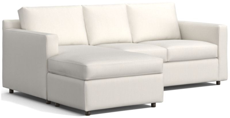 Barrett II 3-Seat Queen Reversible Sleeper Sectional Sofa + Reviews | Crate & Barrel | Crate & Barrel