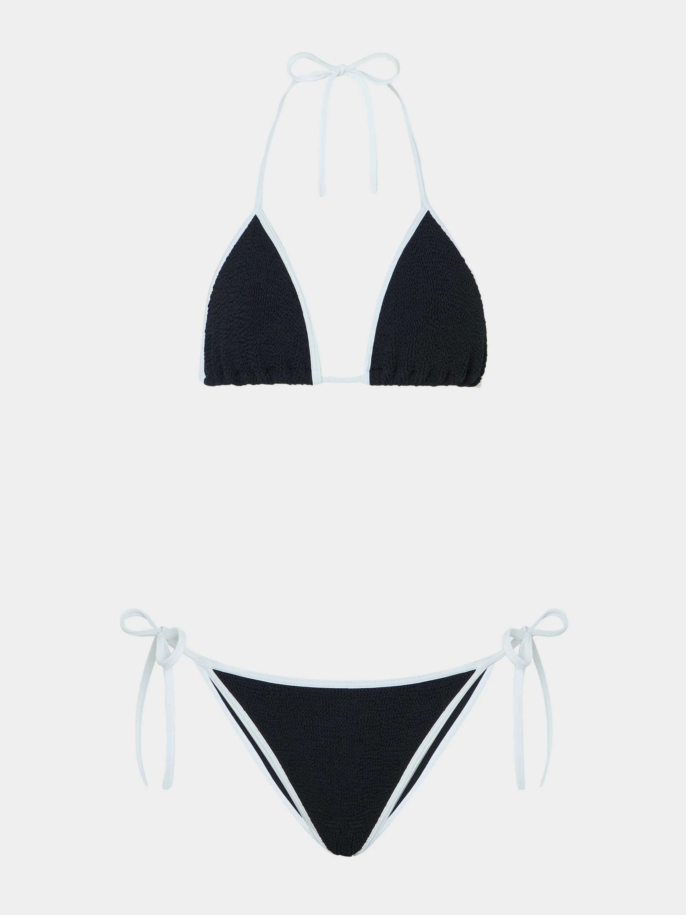 Gina Bikini - Black/White | One Size Swimwear | Hunza G - Black/White / One size | HUNZA G