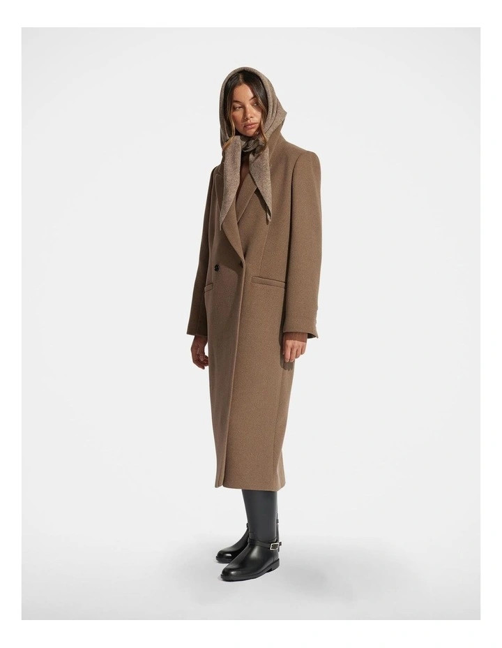 DecjubaSerena Double Breasted Coat in Brown | Myer