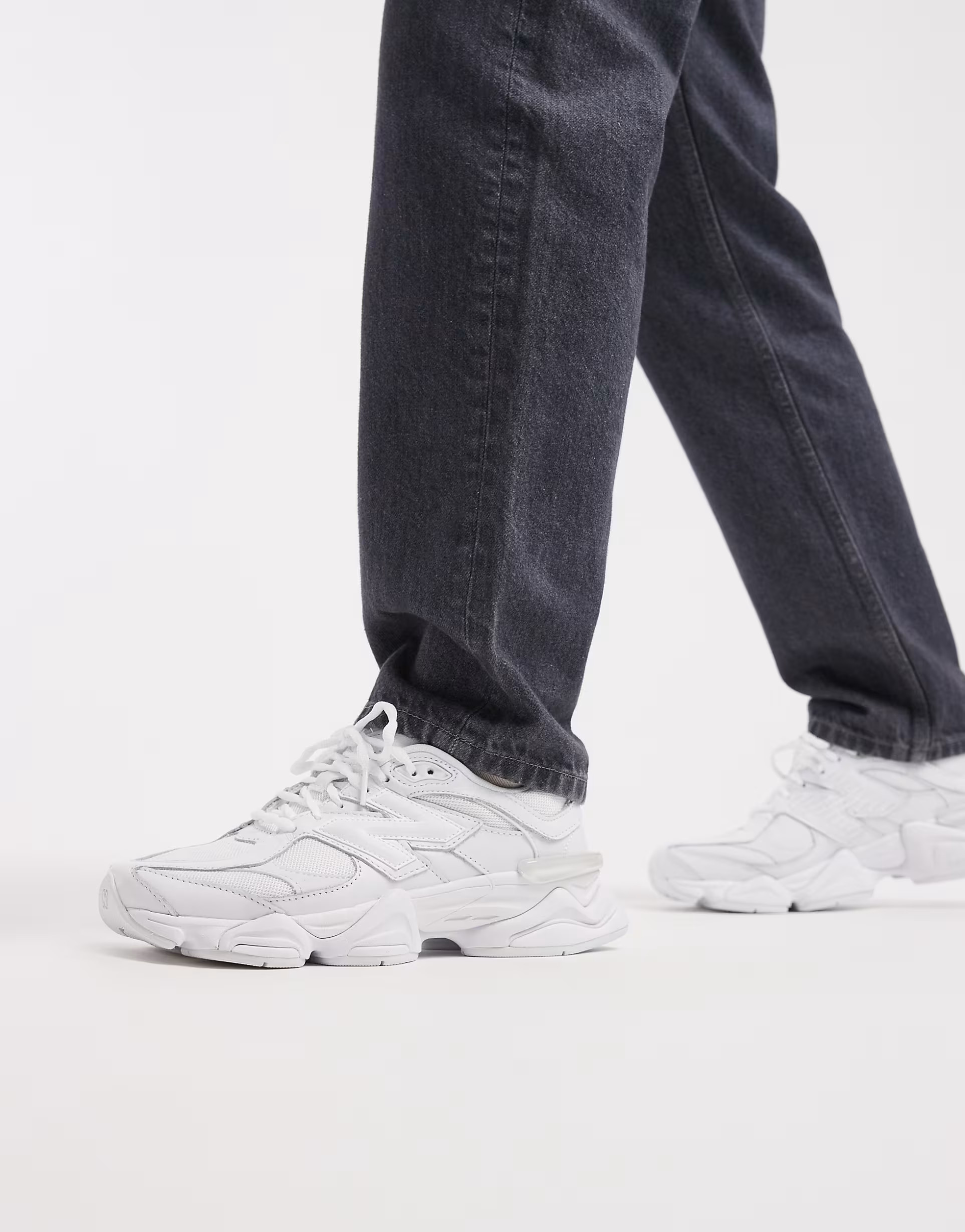 New Balance 9060 unisex trainers in triple white | ASOS (Global)