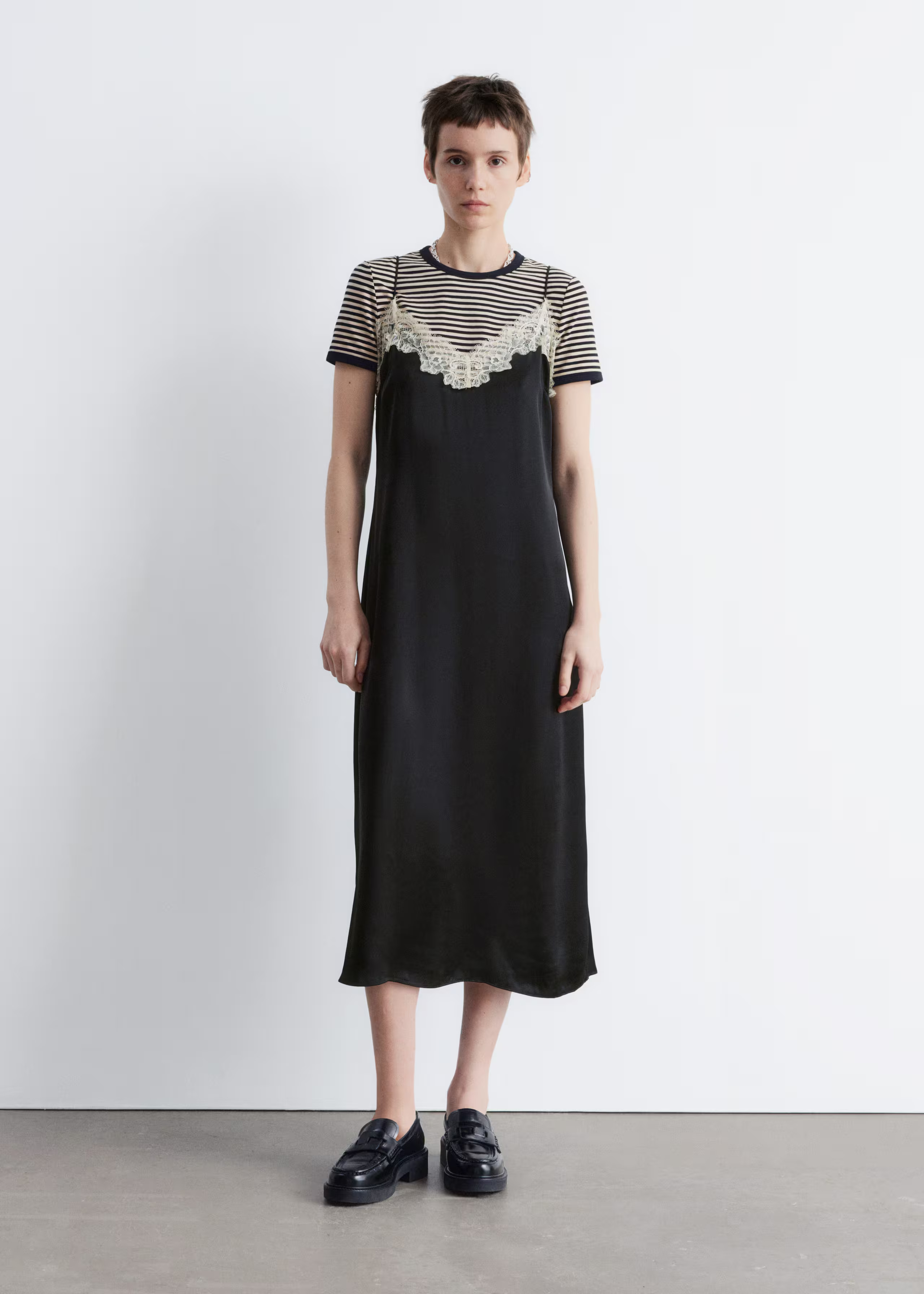 Satin Slip Midi Dress - Black - Dresses - & Other Stories BE | & Other Stories EU