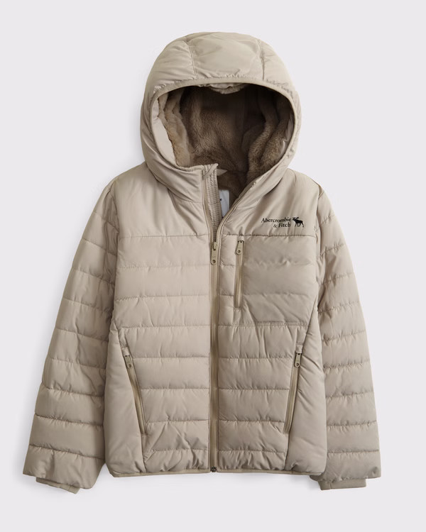 boys cozy performance puffer | boys | Abercrombie.com | Abercrombie & Fitch (US)