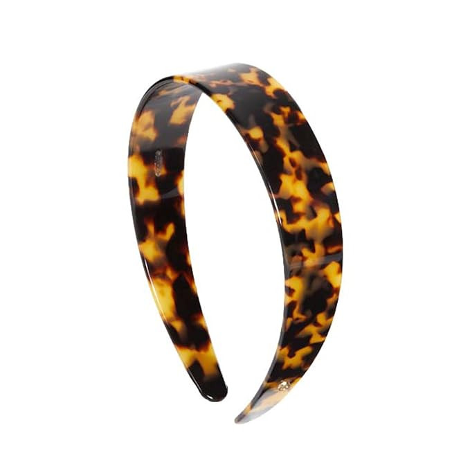 EVITA PERONI Wide Headbands for Women with Teeth Acetate Resin Hair Bands for Women's Hair No Hea... | Amazon (US)