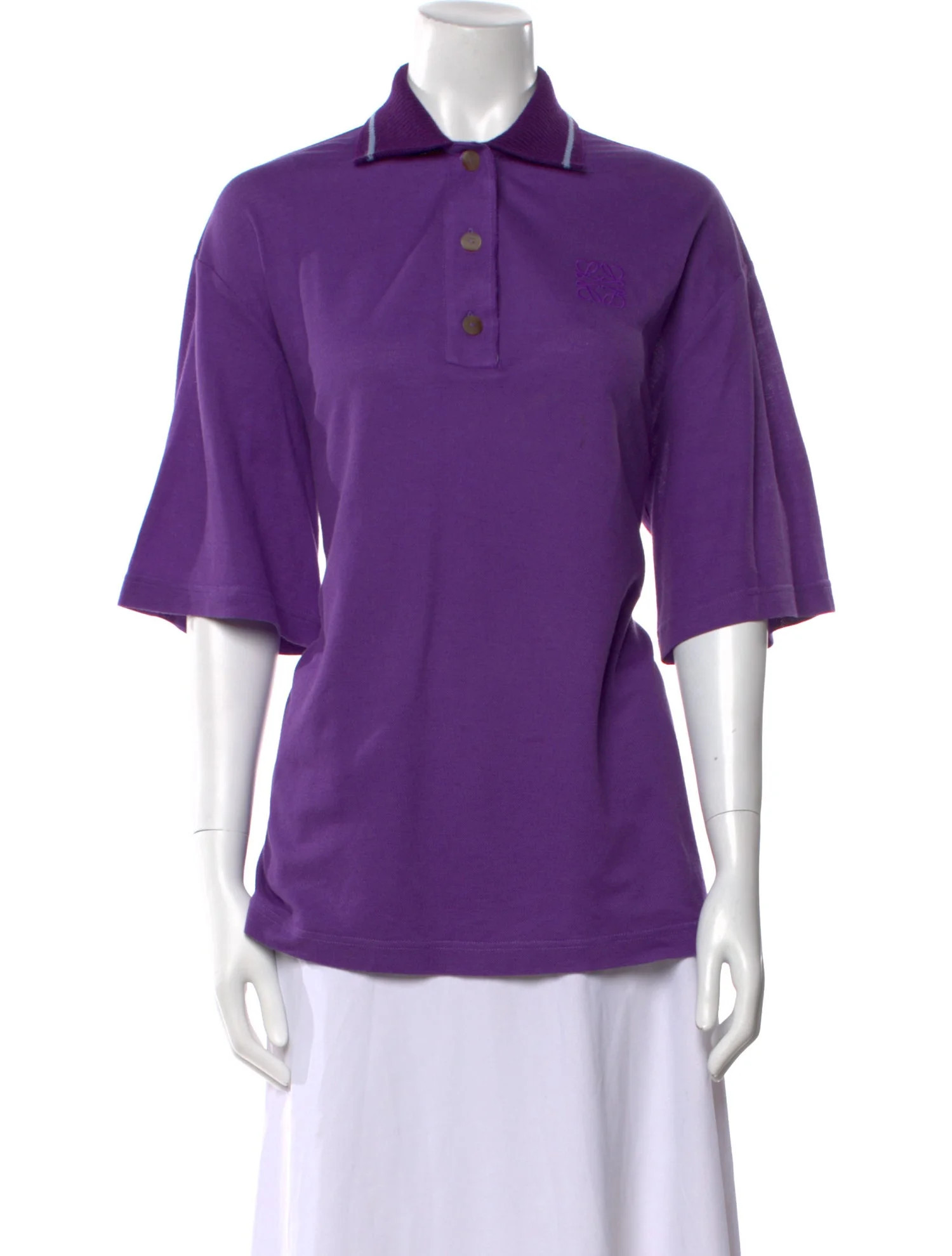 Three-Quarter Sleeve Polo | The RealReal