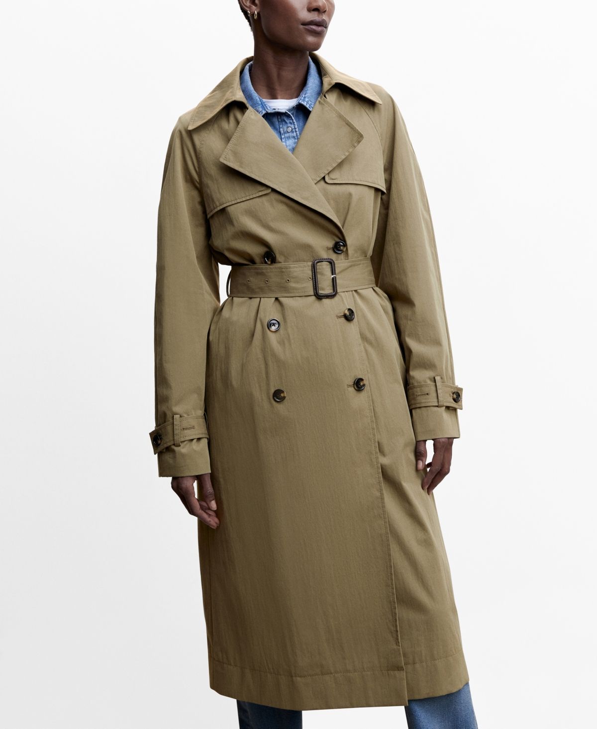 Mango Women's Double Breasted Trench Coat | Macys (US)