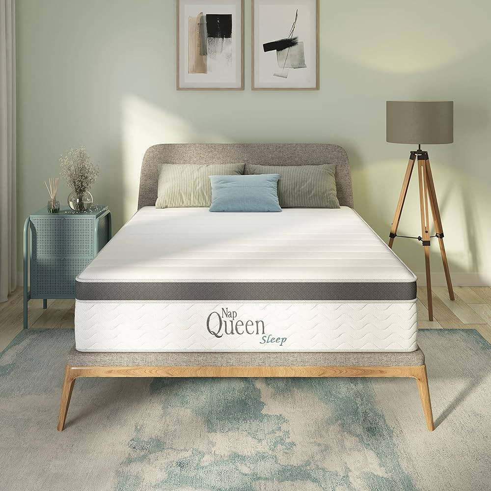 NapQueen 8 Inch Maxima Hybrid Mattress, Full Size, Cooling Gel Infused Memory Foam and Innersprin... | Amazon (US)