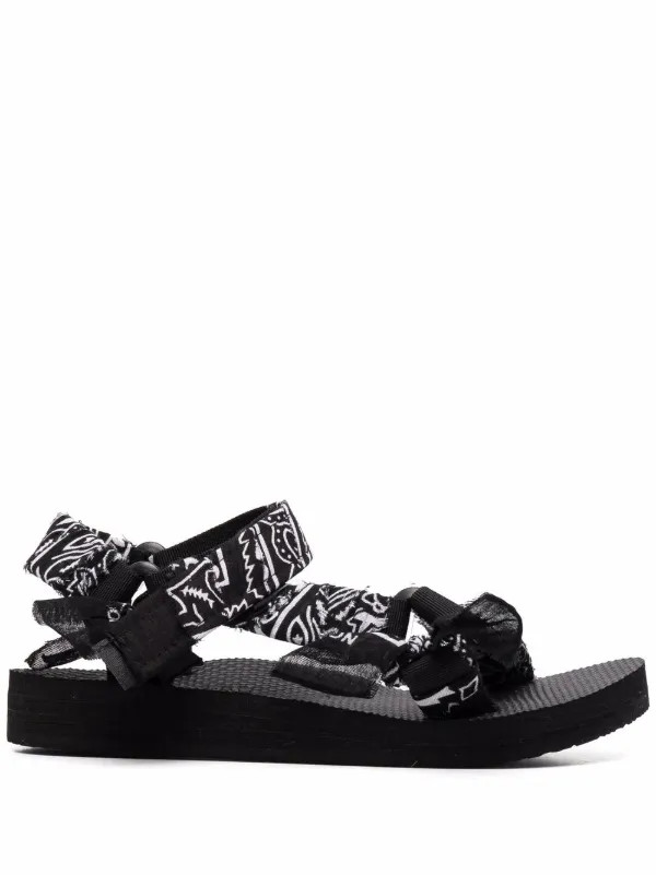 Trekky bandana-print sandals | Farfetch Global