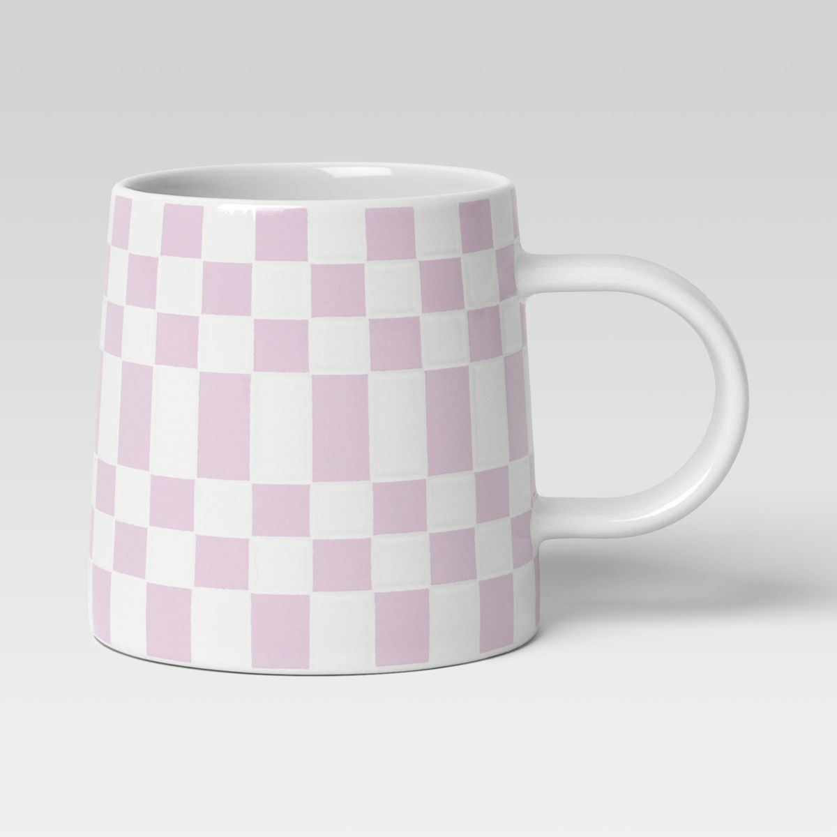 16oz Stoneware Checkerboard Mug Purple - Room Essentials™ | Target