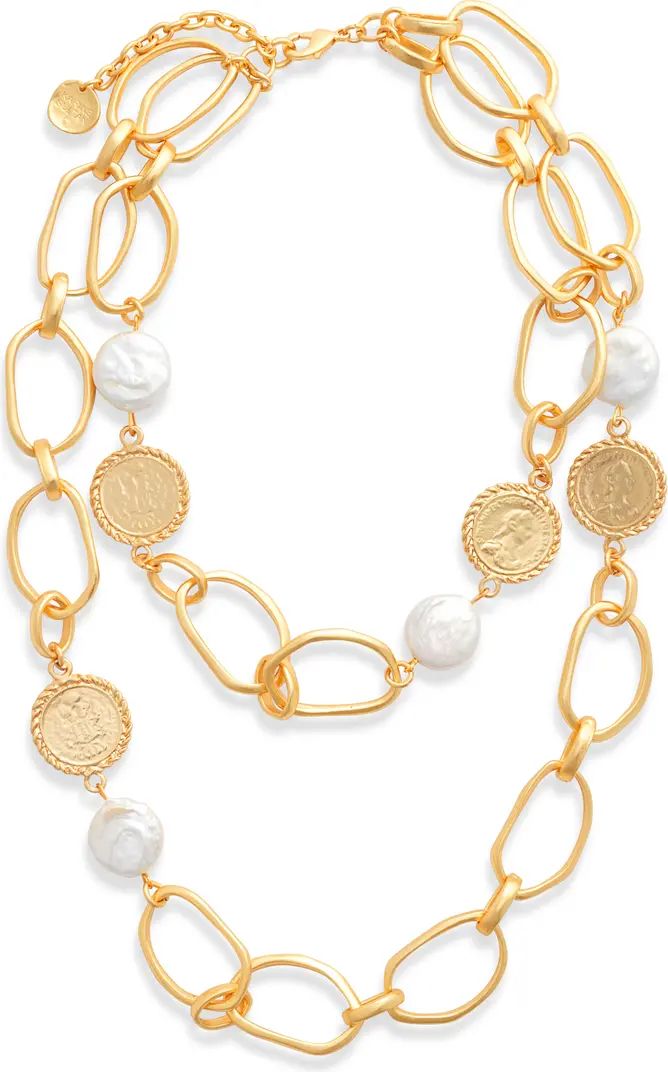 Pearl & Coin Layered Necklace | Nordstrom