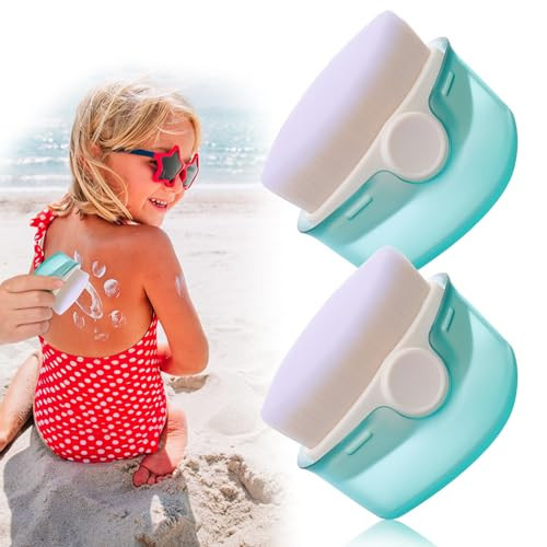 Palksky Sunscreen Applicator for Kids, 2 Pack Sunscreen Brush Set with Protective Caps, Sunblock Lotion Buddy Applicator | Amazon (US)