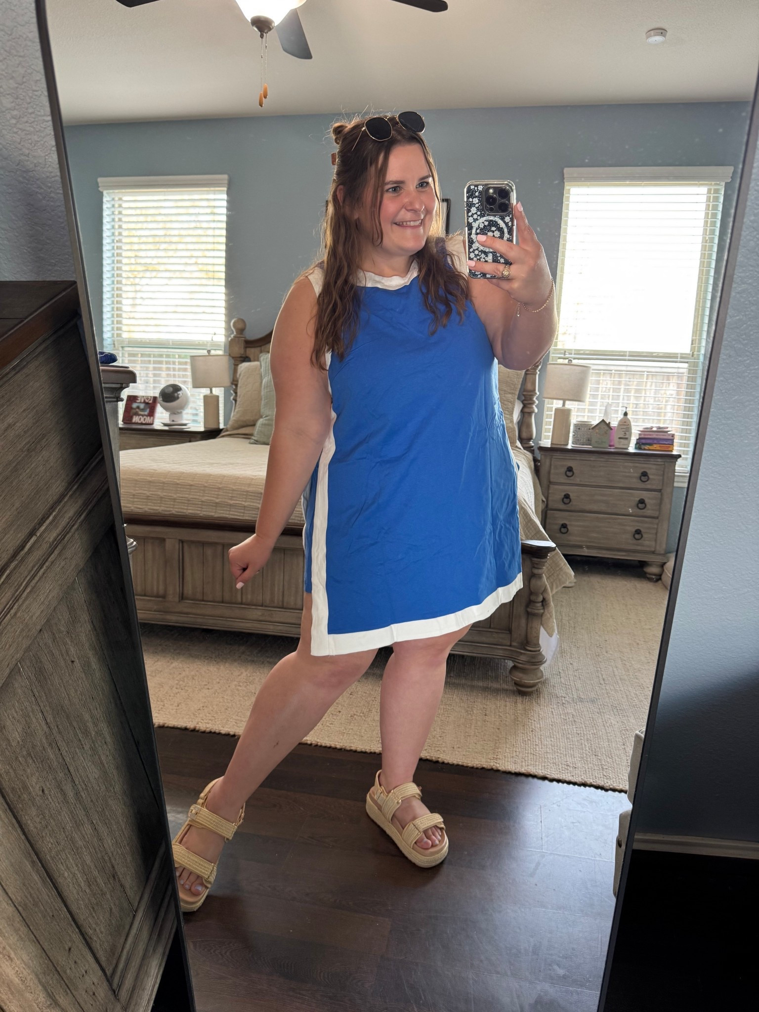 I’m 5’1 and a size 16. I got this matching set from TikTok shop in a size xl. It looks like a dress but the sides have high slits to show off the shorts. I linked a similar one from Amazon. So cute! And it has shorts underneath. 

#LTKMidsize #LTKPlusSize #LTKootd