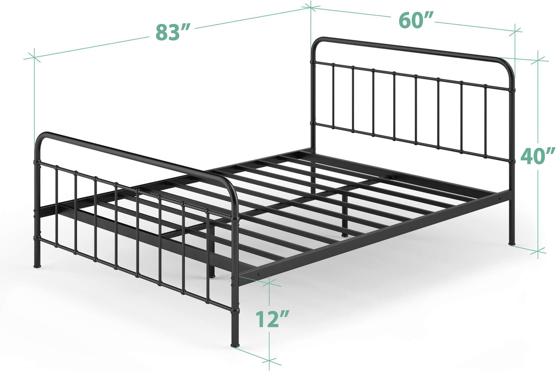ZINUS Florence Metal Platform Bed Frame / Mattress Foundation / No Box Spring Needed / Easy Assembly | Amazon (US)