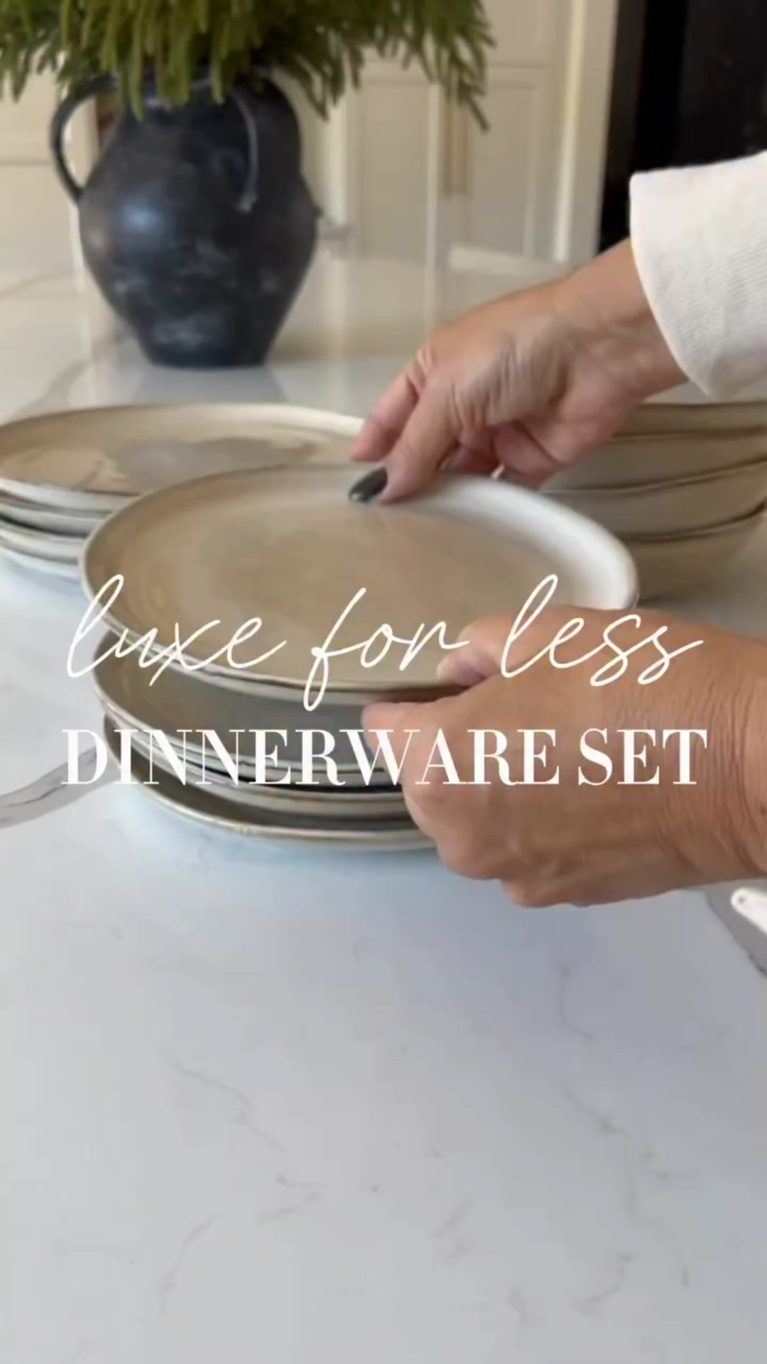 Designer look for less! They’re oven, microwave, and dishwasher safe for ultimate convenience! This is one of the prettiest and most affordable ceramic dinnerware sets on Amazon! I love the unique, organic shape of each dish. Chip and crack-resistant, these pieces are perfect for all your holiday hosting needs. With a designer look and beautiful quality, they offer an elegant, high-end appearance that’s hard to believe at this price.

#LTKSaleAlert #LTKHoliday #LTKHome