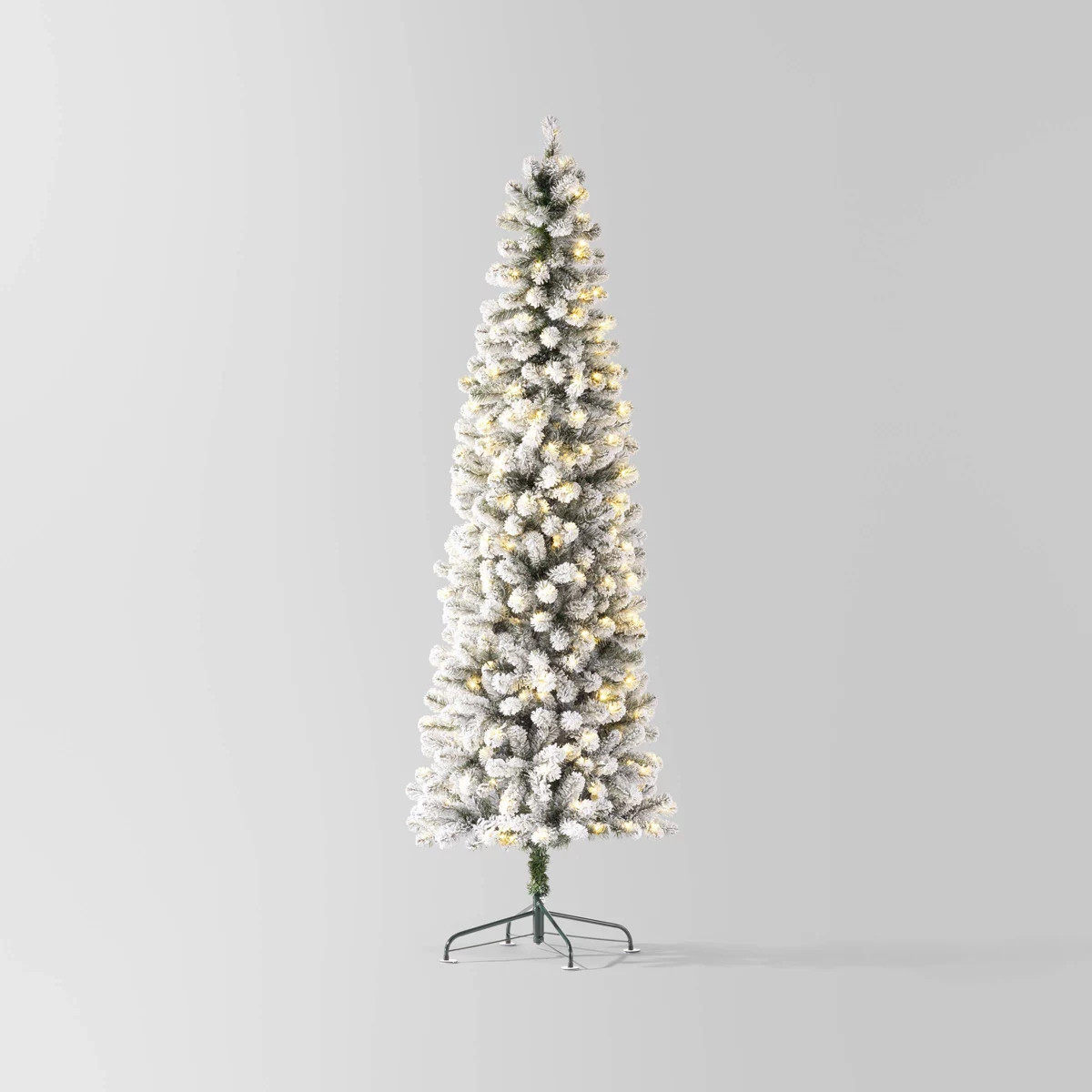 Pre-lit Flocked Full Alberta Spruce Artificial Christmas Tree Warm White LED Lights - Wondershop... | Target