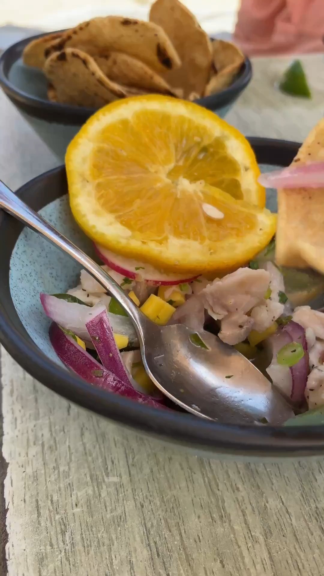 Fresh fish ceviche served while sunbathing at the beach: perfection.

#LTKTravel