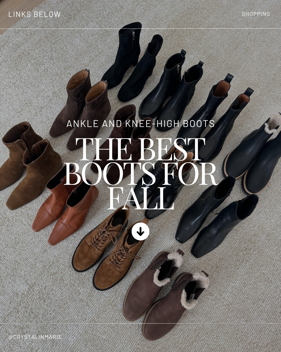 The best boots for fall. Knee-high and ankle booties.