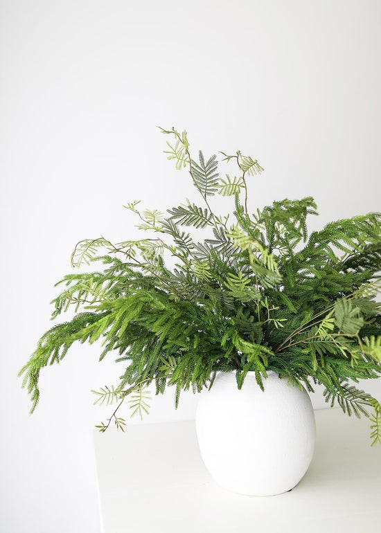 White Concrete Konos Vase - 10.75 | Afloral (US)