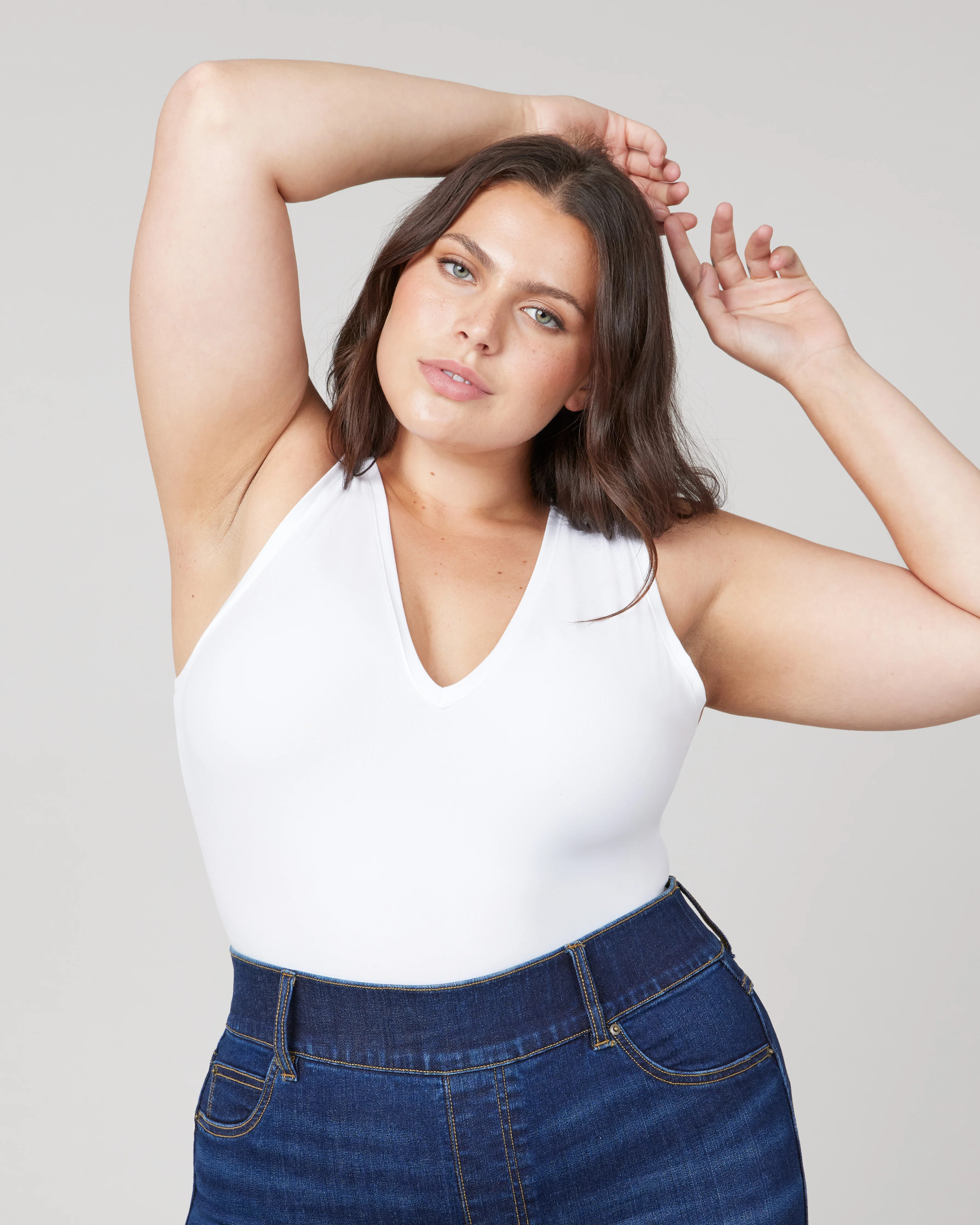 Suit Yourself V-Neck Tank Bodysuit | Spanx