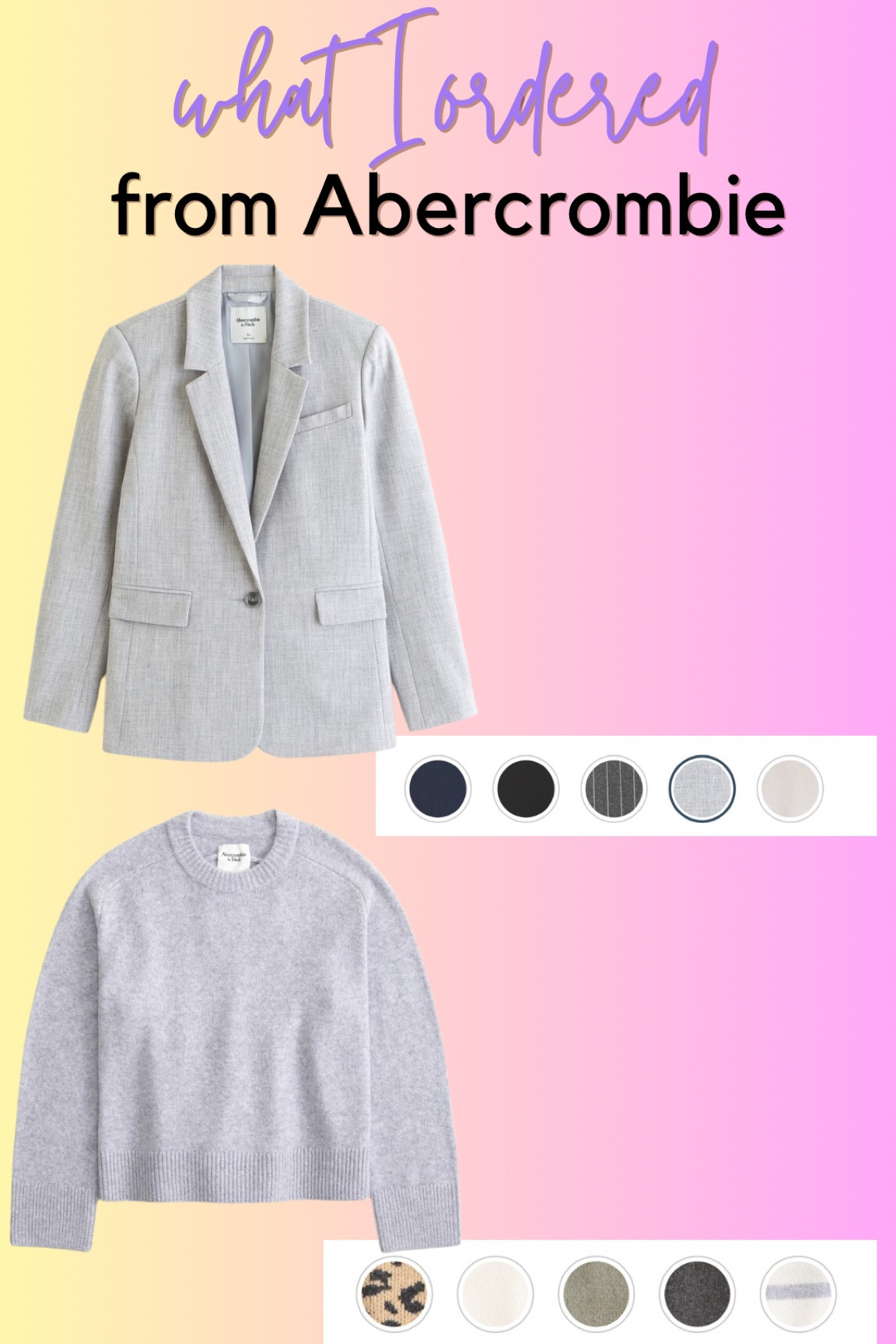 I haven’t shopped Abercrombie since probably 2005 but here we go. This is what I got! Lots of color options for each. I ordered the XXL in both pieces  

#LTKSaleAlert #LTKFallSale #LTKWorkwear