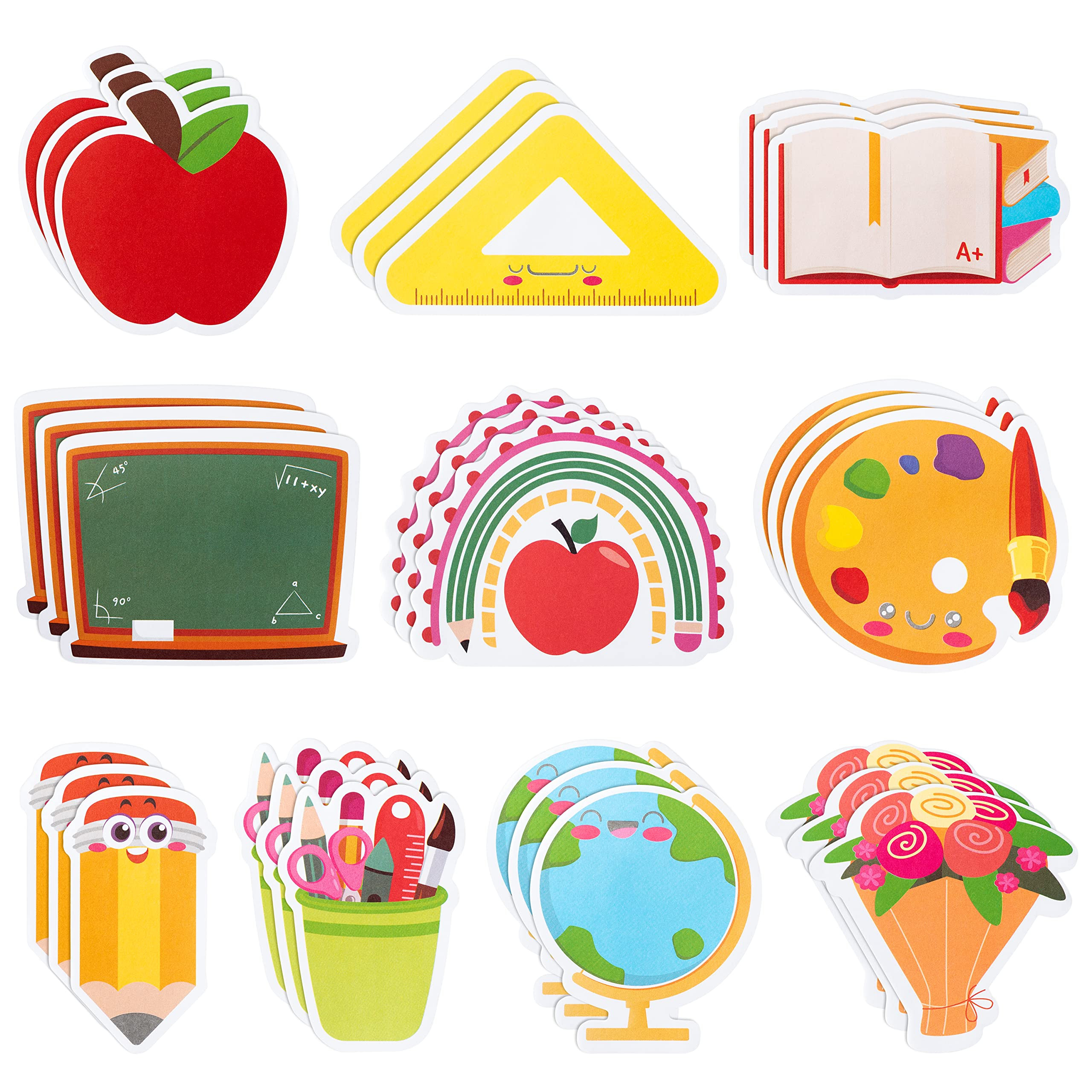 Xqumoi 30 Pack Teacher Notepads Set Total 600 Sheets, Book Pencil Ruler Blackboard Shaped Self St... | Amazon (US)