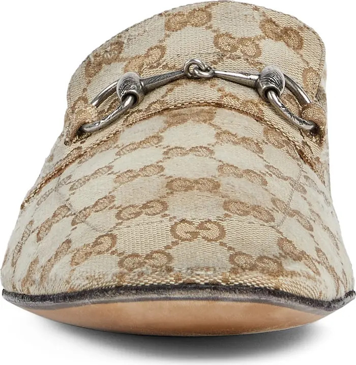 Edgar Horsebit GG Canvas Convertible Loafer (Men) | Nordstrom