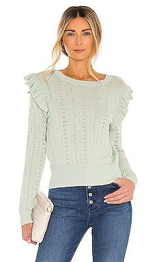 Line & Dot Kate Sweater in Pistachio from Revolve.com | Revolve Clothing (Global)