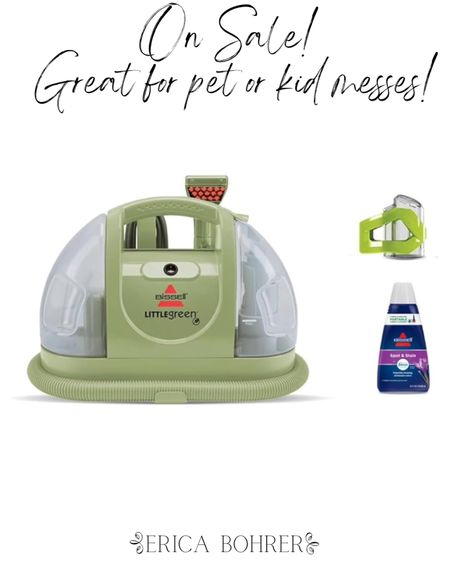 Portable spot cleaner on sale! Great for kid or pet messes! 