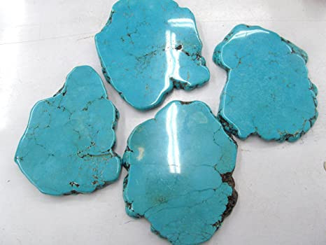 2pcs 80-100mm Turquoise Stone Slab Freeform Blue Turquoise Cabochons Turquoise Jewelry Turquoise ... | Amazon (US)
