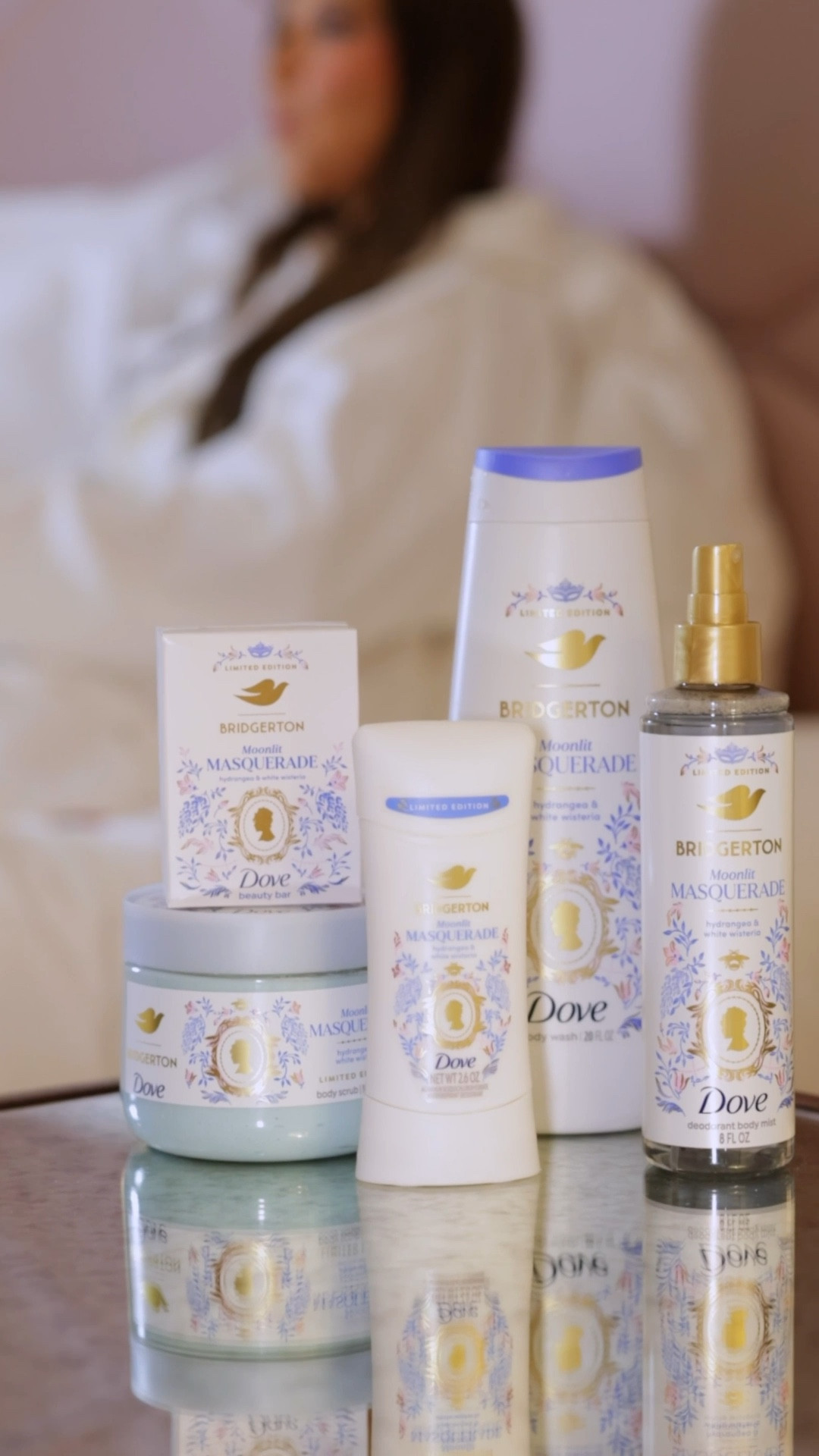 #DovePartner Ready to feel like you’re a part of the Bridgerton family?🦋🩵 @Dove has partnered with @BridgertonNetflix to create a limited edition collection of body wash, body mists, and more inspired by the amazing world we see in the show. This line was created right on time for the premiere of season 4, and I know I will be using every single one of these products as I relax and get ready to watch!📺 My personal favorite scent is Moonlit Masquerade as it has hints of white wisteria and hydrangeas. @Target #Dove #DoveBridgerton #TargetPartner #Target 

#LTKselfcare