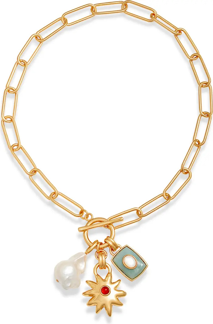 Lizzie Fortunato Helios Sea Charm Pendant Necklace | Nordstrom | Nordstrom