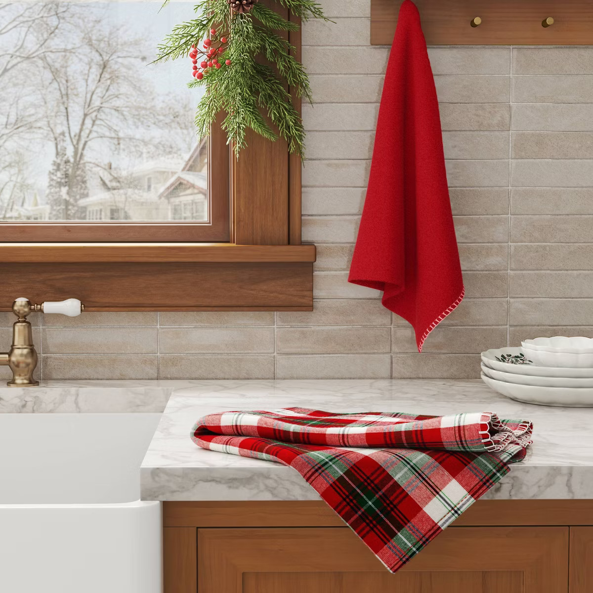 2pk Christmas Kitchen Towels - Threshold™ | Target