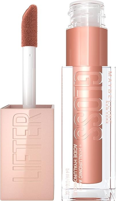 Maybelline Lifter Gloss, Hydrating Lip Gloss with Hyaluronic Acid, High Shine for Plumper Looking... | Amazon (US)