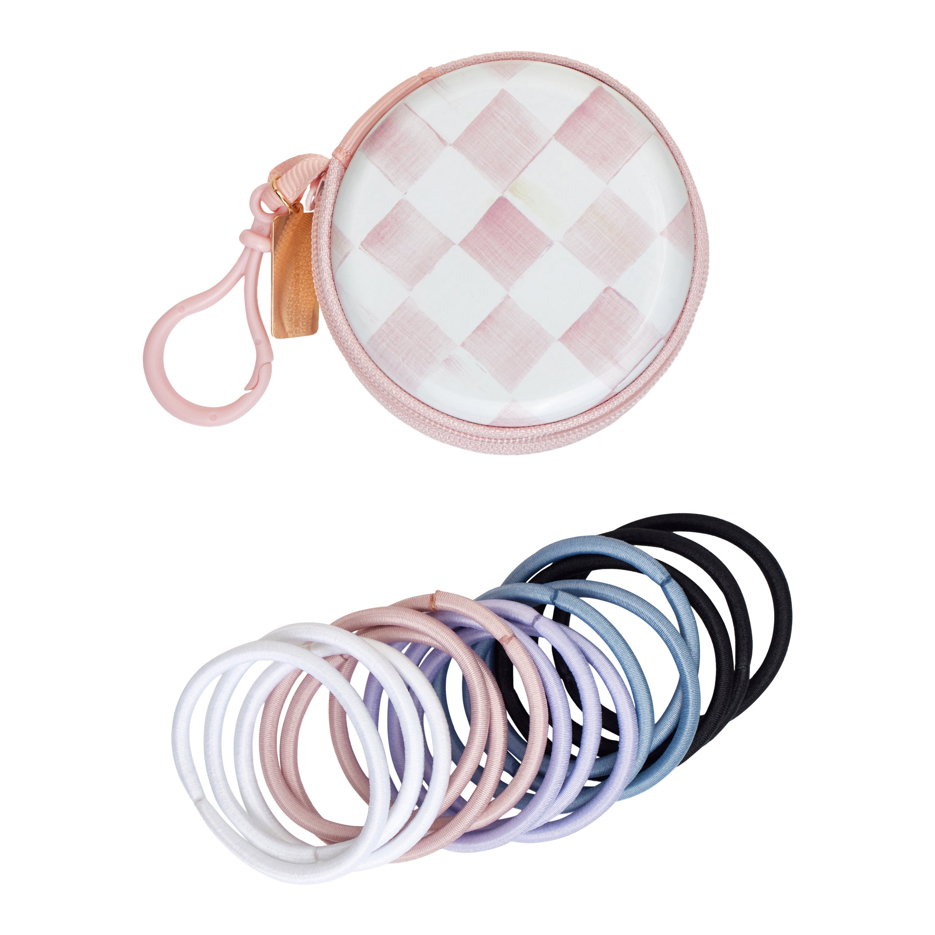 MacKenzie-Childs Goody Rosy Check Purse Charm Elastic 15 CT | MacKenzie-Childs