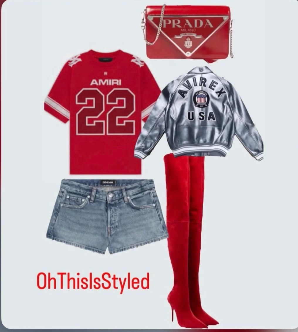 There’s so much you can do with an #Amiri Jersey. Make #Streetwear Feminine with some thigh high boots and a great bag! #

#LTKValentine #LTKootd #LTKSeasonal