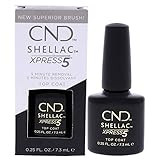 CND Shellac Gel Nail Polish XPRESS5 Top Coat, Crystal Shine Scratch Resistant Final Step Protective  | Amazon (US)
