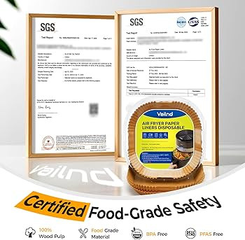 Air Fryer Paper Liners, 125Pcs Parchment Paper, Air Fryer Liners Disposable for Microwave, Non-St... | Amazon (US)