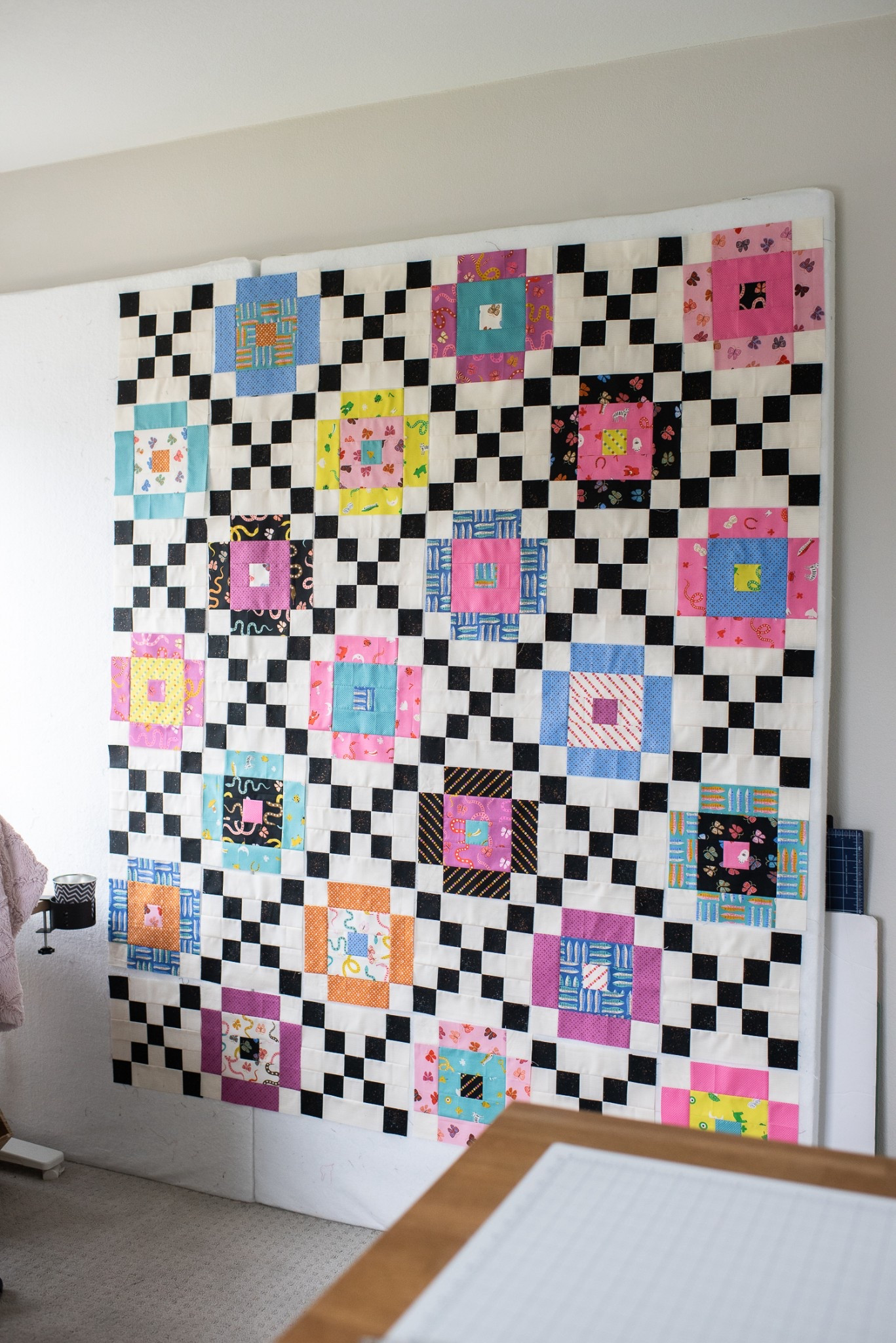 Lucky Links sewn up in Ruby Star Society Ooh Lucky Lucky.  Pattern is in my pattern shop:  quiltyloveshop.com