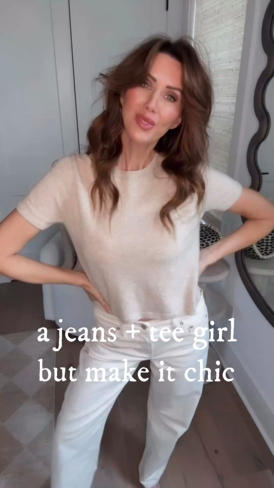 cashmere tee + jeans 

#LTKootd #LTKmomlife #LTKgrwm