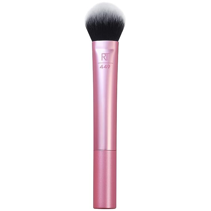 Real Techniques Tapered Cheek Makeup Brush, For Blush, Highlighter, or Loose Powder, Soft Bristle... | Amazon (US)