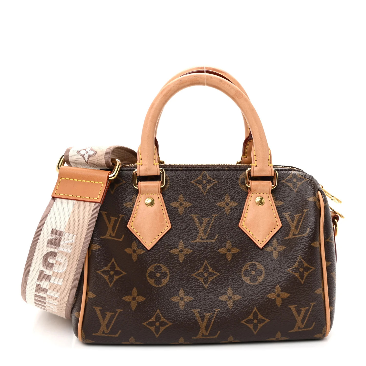 Louis Vuitton Monogram Speedy Bandouliere 20 Beige 1920952 | FASHIONPHILE (US)