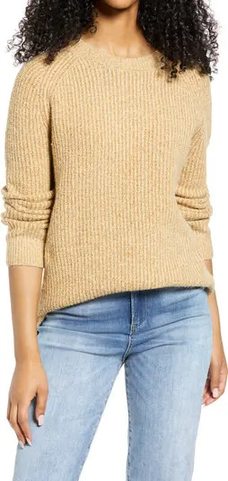 BP. Plaited Stitch Recycled Blend Crewneck Sweater | Nordstrom | Nordstrom