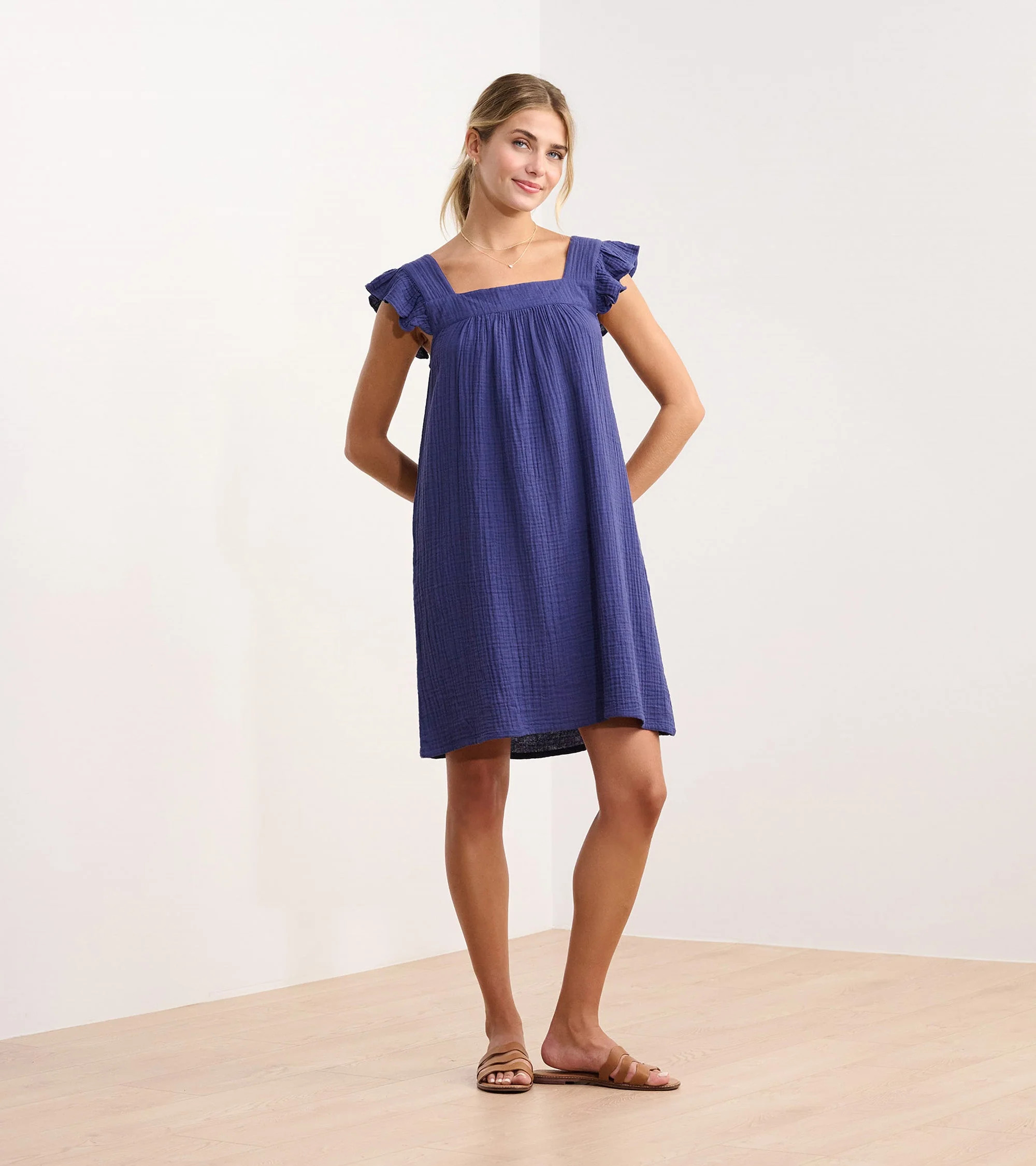 Flutter Sleeve Dress - Patriot Blue | Hatley