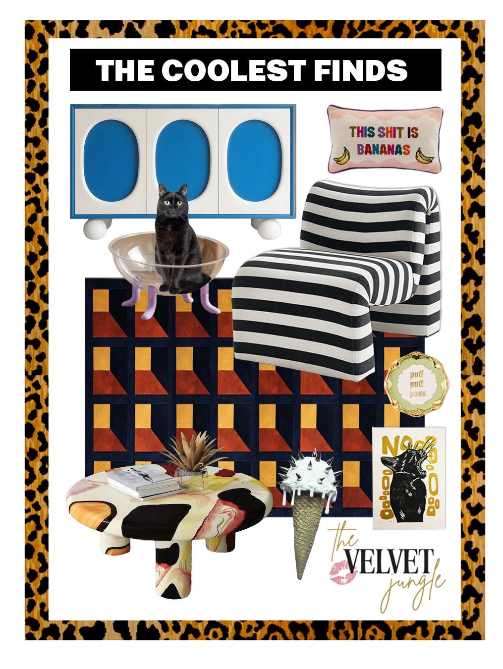 Add a little funk to your house this week ! In love with this affordable coffee table copy if you're on a budget, and the spikey ice cream is now a must have 🤘

#LTKhome #LTKstyletip