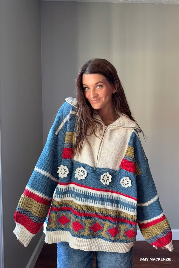 Opal Patterned Pullover — Three Bird Nest | Three Bird Nest